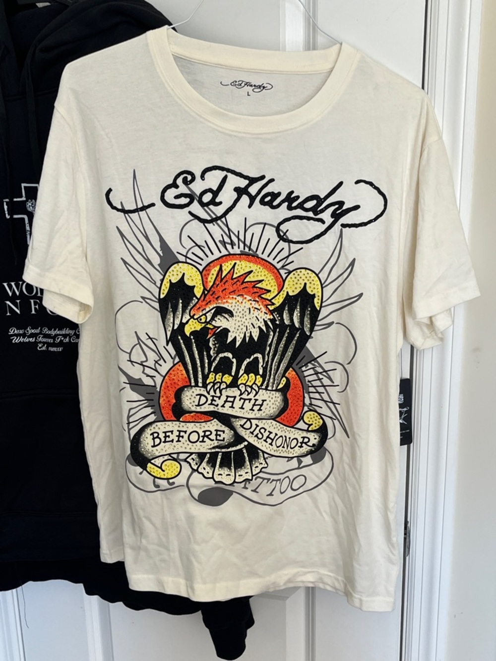 Ed Hardy Eagle Rhinestone Tee🔥🔥